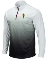 Men's Gray Arizona State Sun Devils Magic Team Logo Quarter-Zip Jacket