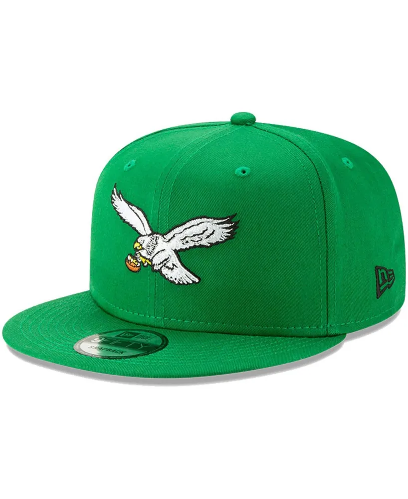 Men's Kelly Green Philadelphia Eagles Throwback 9Fifty Adjustable Snapback Hat