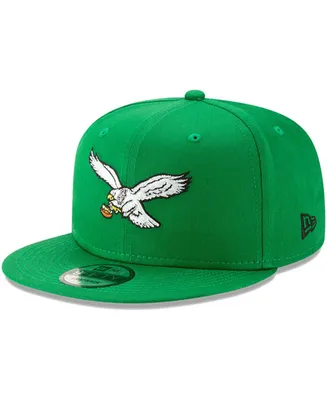 Men's Kelly Green Philadelphia Eagles Throwback 9Fifty Adjustable Snapback Hat