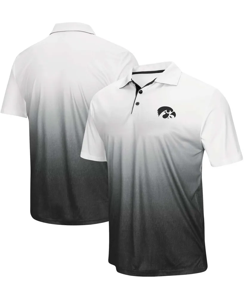 Men's Heather Gray Iowa Hawkeyes Magic Team Logo Polo Shirt