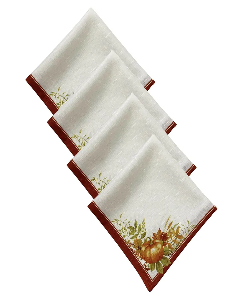 Autumn Pumpkin Grove Fall Napkin, Set of 4