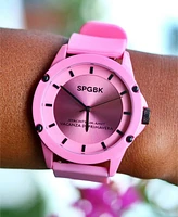 Spgbk Watches Unisex Hillendale Pink Silicone Band Watch 44mm