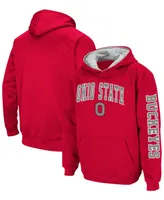 Big Boys Scarlet Ohio State Buckeyes 2-Hit Pullover Hoodie