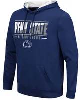 Men's Navy Penn State Nittany Lions Slash Stack 2.0 Pullover Hoodie