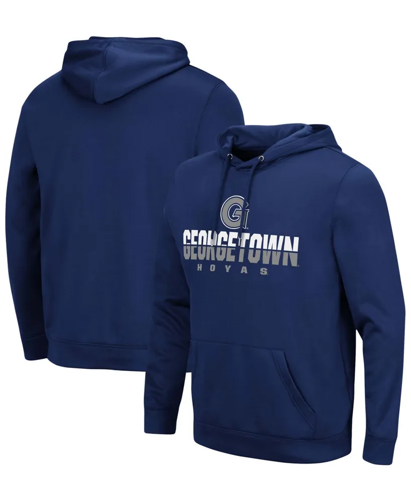 Men's Navy Georgetown Hoyas Lantern Pullover Hoodie