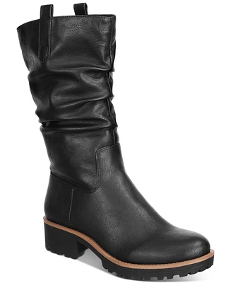 Sun + Stone Women's Nelliee Lug Sole Slouch Boots, Created for Macy's