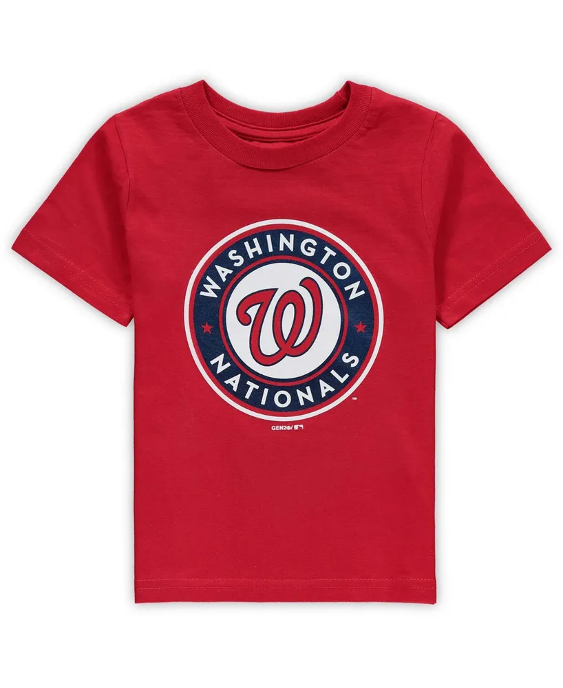 Washington Nationals Toddler Team Crew Primary Logo T-Shirt - Red