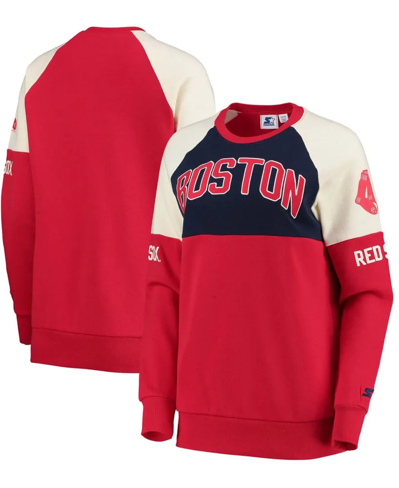 Boston Red Sox '47 Women's Sasha Ivy Pullover Sweatshirt - Heathered Navy