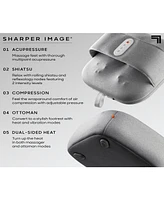 Sharper Image Acupressure Heated Foot Massage Ottoman
