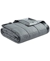 Madison Park Cambria Oversized Down Alternative Blanket with Satin Trim