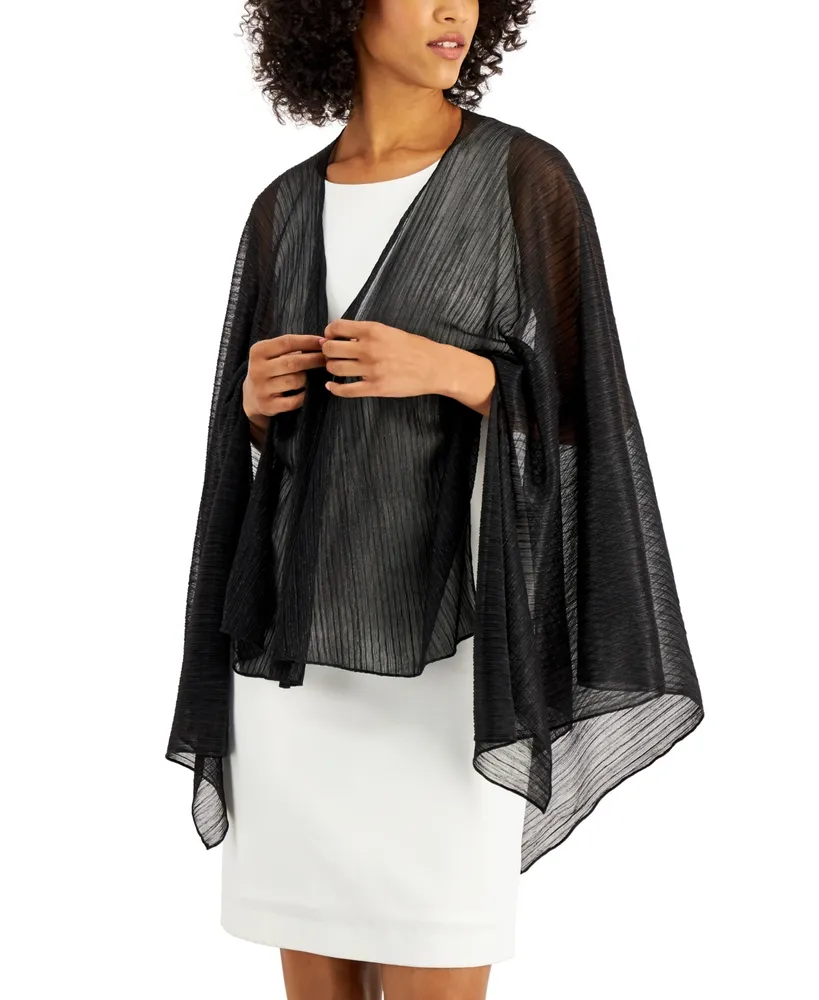 Adrianna Papell Asymmetrical-Hem Shawl