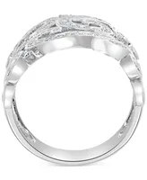 Effy Diamond Swirl Statement Ring (3/8 ct. t.w.) in 14k White Gold