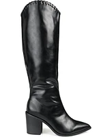 Journee Collection Women's Daria Cowboy Knee High Boots