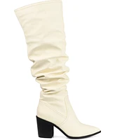 Journee Collection Women's Pia Wide Calf Knee High Boots