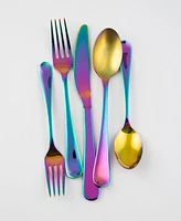 Cambridge Silversmiths Rhiannon Rainbow Mirror 20-Piece Flatware Set, Service for 4