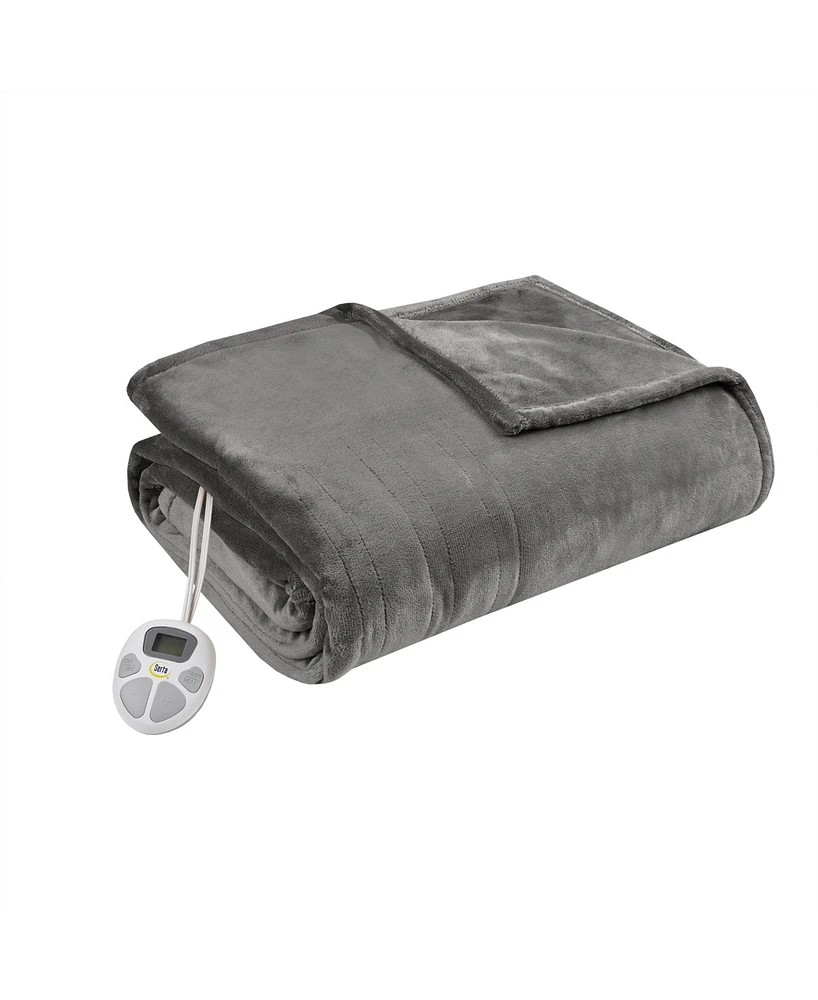Serta Electric Plush Blanket, Queen