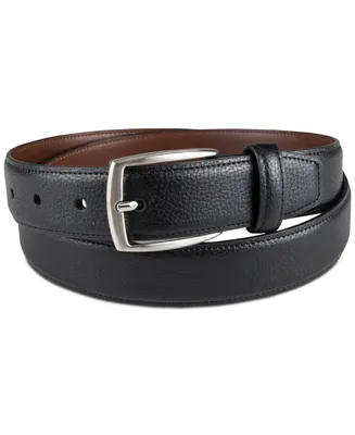 Club Room Men's Faux Leather Pebble Grain Stretch Belt, Created for Macy's