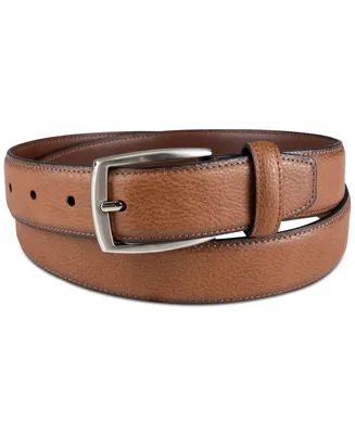 Club Room Men's Faux Leather Pebble Grain Stretch Belt, Created for Macy's