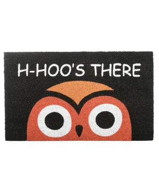 National Tree Company 30" Owl Head Halloween Coir Doormat