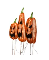 National Tree Company 26" Pre-Lit Jack-o-Lantern Garden Stakes