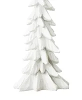 Glitzhome Resin Christmas Table Tree Decor, 14.75"