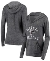 Women's Black Atlanta Falcons Doubleface Slub Pullover Hoodie