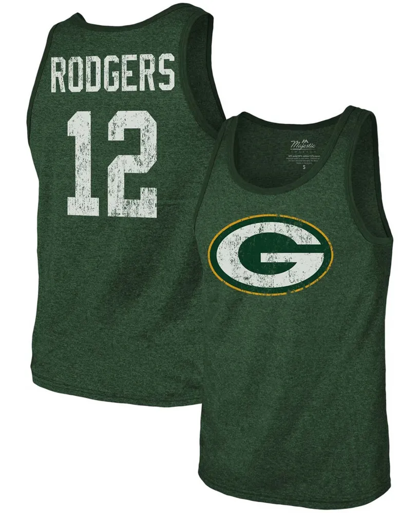 Men's Aaron Rodgers Green Bay Packers Name Number Tri-Blend Tank Top