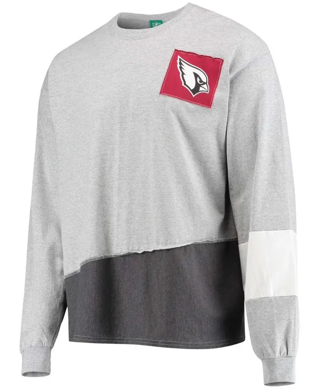 Men's Refried Apparel Gray/Black Jacksonville Jaguars Sustainable Upcycled  Angle Long Sleeve T-Shirt