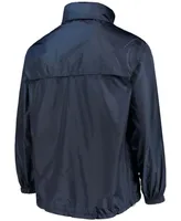 Men's Dunbrooke Navy New England Patriots Circle Sportsman Waterproof Packable Full-Zip Jacket