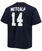 Men's Big and Tall Dk Metcalf College Navy Seattle Seahawks Player Name Number T-shirt