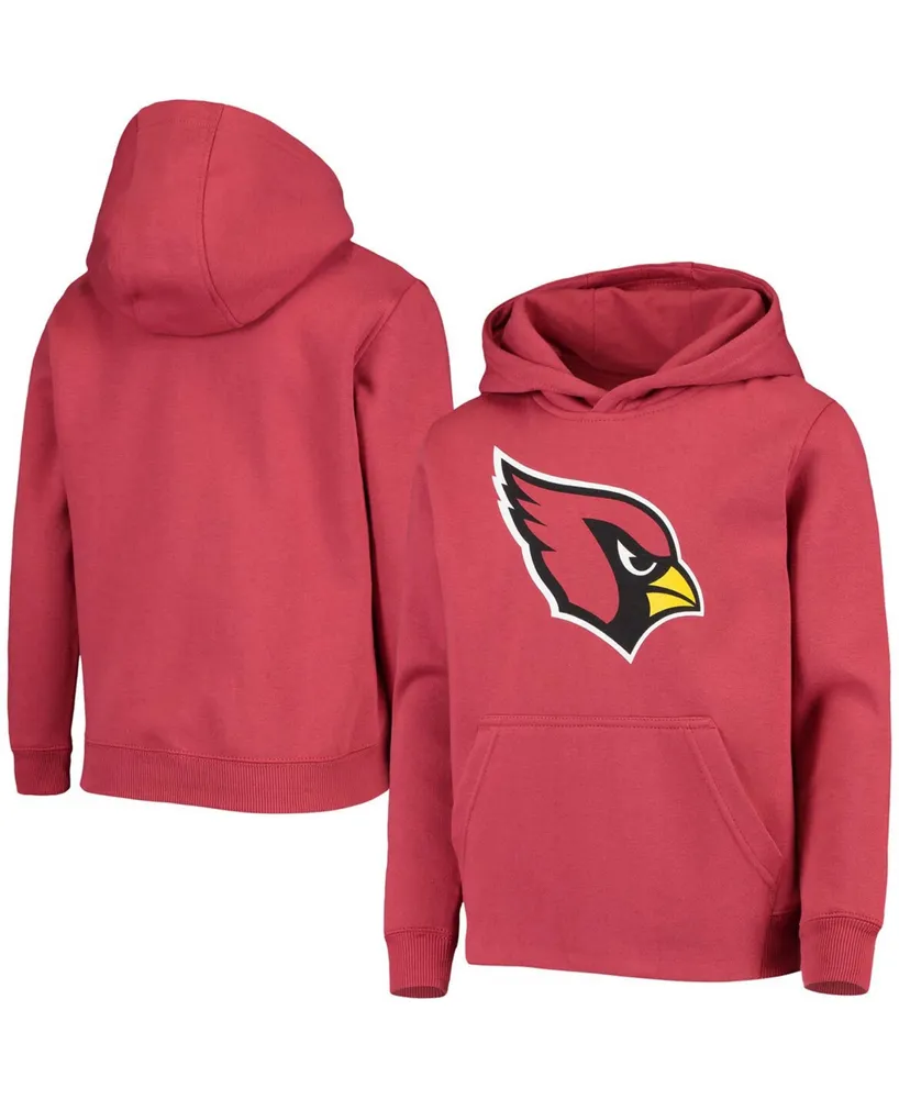 Big Boys Cardinal Arizona Cardinals Primary Team Logo Pullover Hoodie