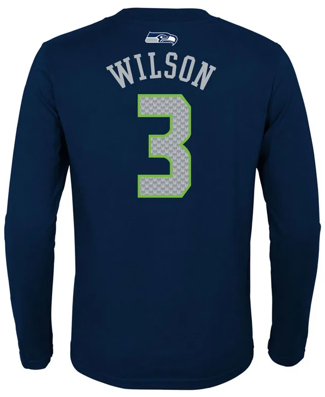 Outerstuff Youth Russell Wilson Orange Denver Broncos Mainliner Player Name & Number T-Shirt