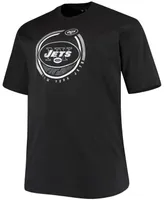 Men's Big and Tall Black New York Jets Color Pop T-shirt