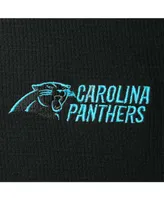 Men's Black Carolina Panthers Maverick Thermal Henley Long Sleeve T-shirt