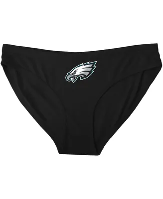 Women's Concepts Sport Black Philadelphia Eagles Solid Logo Panties