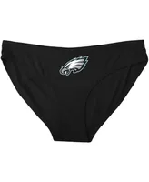 Women's Concepts Sport Black Philadelphia Eagles Solid Logo Panties