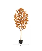 6' Autumn Eucalyptus Artificial Tree