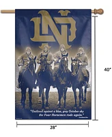 Multi Notre Dame Fighting Irish 28" x 40" Four Horsemen Single-Sided Vertical Banner