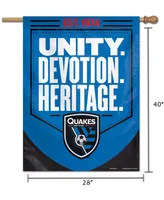 Multi San Jose Earthquakes 28" x 40" Single-Sided Vertical Banner