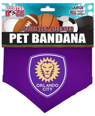 Purple Orlando City Sc Pet Bandana