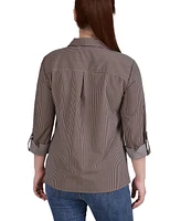 Women's 3/4 Roll Tab Shirt with Pockets