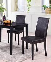 Megan Contemporary Dining Side Chairs, Set of 2