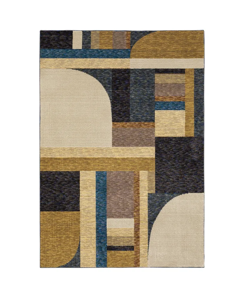 Jhb Design Deco PZZ01 7'10" x 10'10" Area Rug - Gold