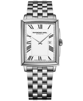 Raymond Weil Men's Swiss Toccata Stainless Steel Bracelet Watch 29x37mm