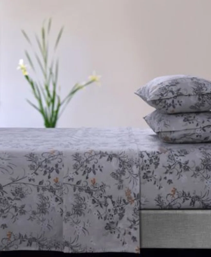 Katy Floral 170 Gsm Flannel Extra Deep Pocket Sheet Set