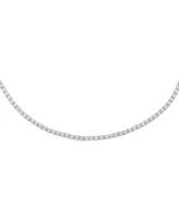 Thin Tennis Choker 14k Gold Plated Over Sterling Silver