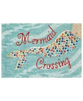 Liora Manne Front Porch Indoor/Outdoor Mermaid Crossing 2'6" x 4' Area Rug