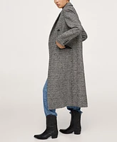 Mango Women's Buttoned Wool Coat