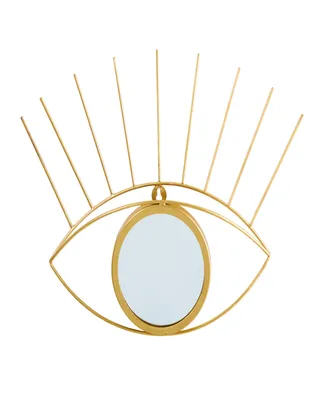 17" Glam Eye Wall Decor Accent Mirror