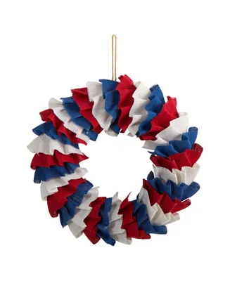 18" Americana Burlap Wreath